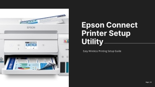 Epson Connect Printer Setup Utility