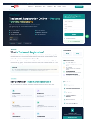 Trademark Registration Service Online | Tax Gyani