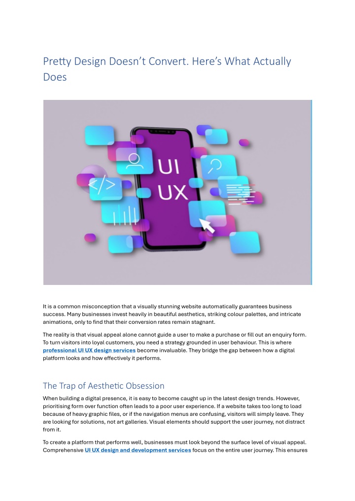 PPT - Pretty Design Doesn’t Convert. Here’s What Actually Does ...
