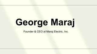 George Maraj - A Bold Path-Creating Leader - New York