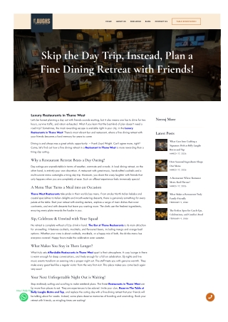 Skip the Day Trip, Instead, Plan a Fine Dining Retreat with Friends!
