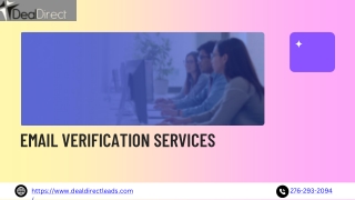EMAIL VERIFICATION SERVICES