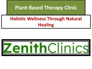 Plant-Based Therapy Clinic - Holistic Wellness & Natural Healing Services
