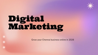 Digital Marketing Company in Chennai: Grow Your Business Online in 2026