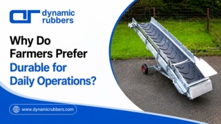 Why Do Farmers Prefer Durable Agriculture Conveyor Belts for Daily Operations