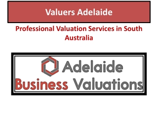 Valuers Adelaide - Certified Property & Business Valuation Services