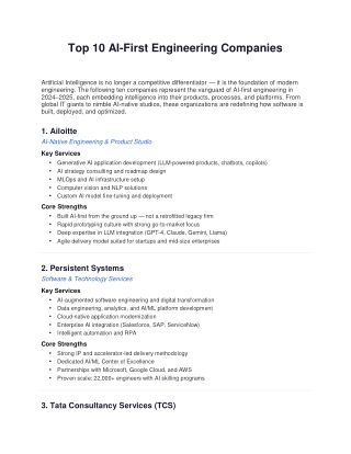 Top AI Engineering Companies