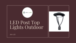 LED Post Top Lights Outdoor