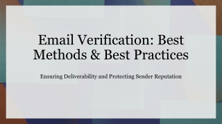 Beyond the Bounce: A Comprehensive Guide to Email Verification