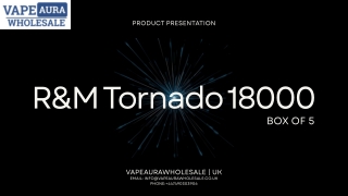 R and M Tornado 18000 Box of 5