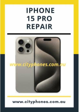 IPHONE 15 Pro Repair in Melbourne -Independent Repair Provider (IRP)
