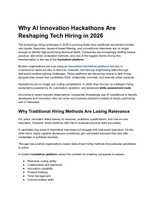 Why AI Innovation Hackathons Are Reshaping Tech Hiring in 2026