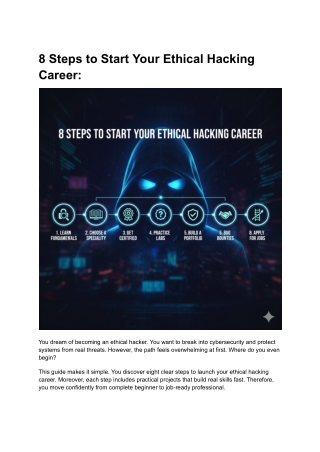 8 Steps to Start Your Ethical Hacking Career - Google Docs