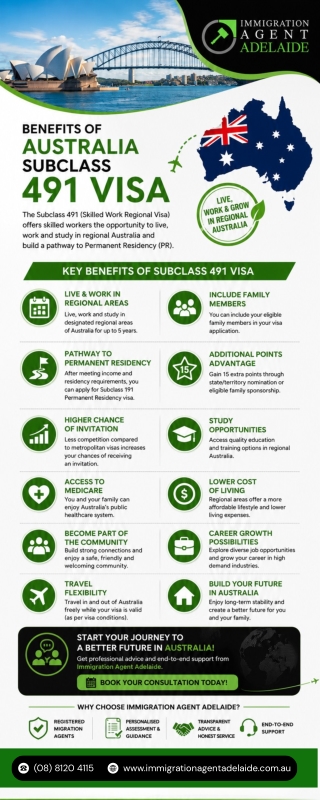 Key Benefits of Skilled Work Regional Provisional Visa Subclass 491