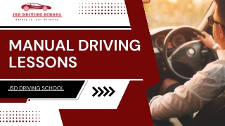 Professional Manual Driving Lessons in Walthamstow - JSD Driving School