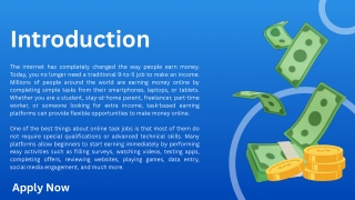 complete task and earn money