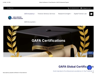Global Certification in Fraud Detection _ GAFA Professional Program