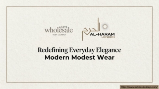 Al-Haram London – Premium Wholesale Modest Fashion Collection