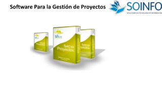 Software Para la Gestión de Proyectos