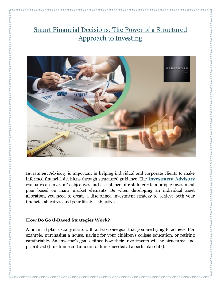 PPT - Smart Financial Decisions: The Power of a Structured Approach to ...