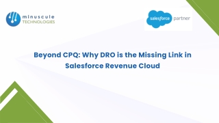 Beyond CPQ Why DRO is the Missing Link in Salesforce Revenue Cloud