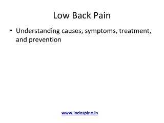 Best Low Back Pain Treatment in Ahmedabad