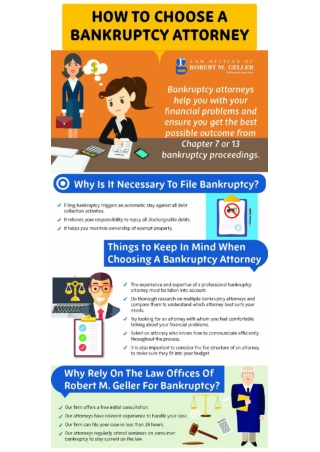 Infographic About How to Choose a Bankruptcy Attorney