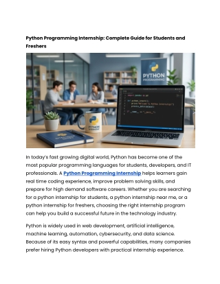Python Programming Internship_ Complete Guide for Students and Freshers