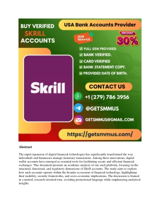Buy Verified Skrill Accounts