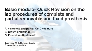 Basic module- Lab procedures