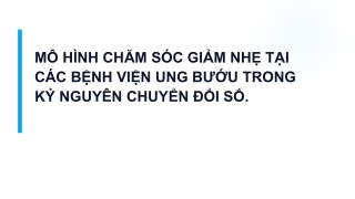 Mô hình Chăm sóc giảm nhẹ