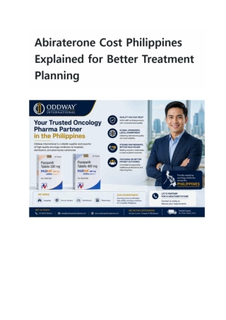 Abiraterone Cost Philippines Explained for Better Treatment Planning