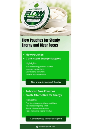 Flow Pouches for Steady Energy and Clear Focus