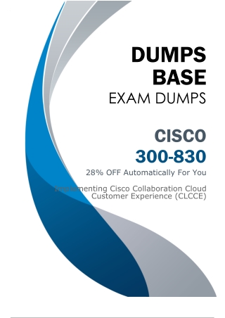 Cisco 300-830 Dumps V8.02 (Latest Questions & Answers 2026)