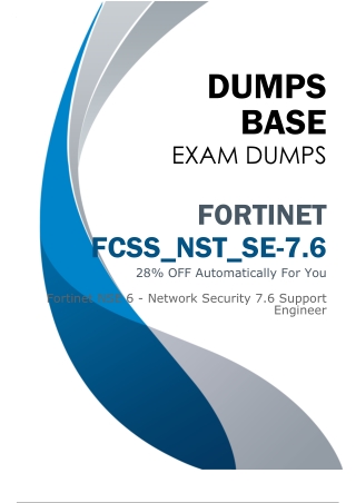 Fortinet FCSS_NST_SE-7.6 Dumps V11.02 (Latest Questions & Answers 2026)