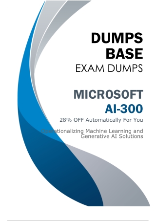 Microsoft AI-300 Dumps V8.02 (Latest Questions & Answers 2026)