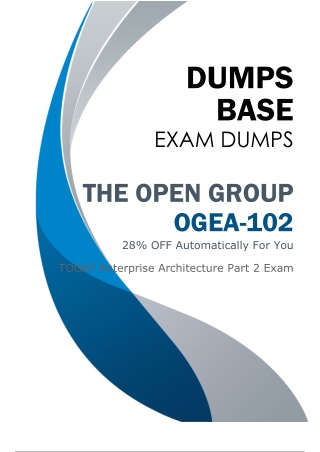 The Open Group OGEA-102 Dumps V10.02 (Latest Questions & Answers 2026)