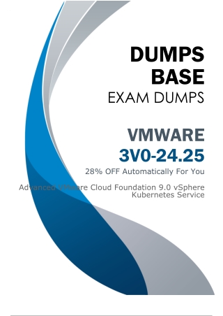VMware 3V0-24.25 Dumps V9.02 (Latest Questions & Answers 2026)