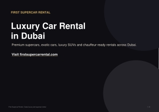 First_Supercar_Rental_Dubai_Presentation