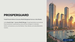 ProsperGuard – Trusted Financial Advisor & Insurance Wealth Management Services
