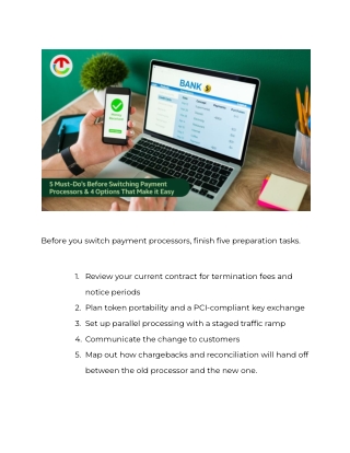 5 Must-Do’s Before Switching Payment Processors & 4 Options That Make it Easy