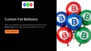 Custom Foil Balloons for Events | Napkins Today