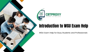WGU Exam Help for Busy Students and Professionals
