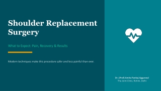 Shoulder Replacement Surgery: What to Expect, Pain, Recovery & Results