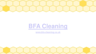 bfa cleaning