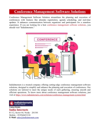 Conference Management Software Solutions