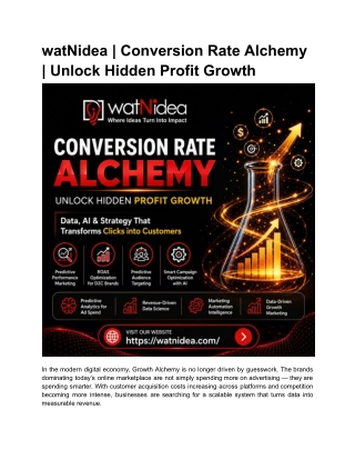 watNidea _ Conversion Rate Alchemy _ Unlock Hidden Profit Growth