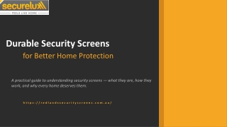 Durable Security Screens for Better Home Protection