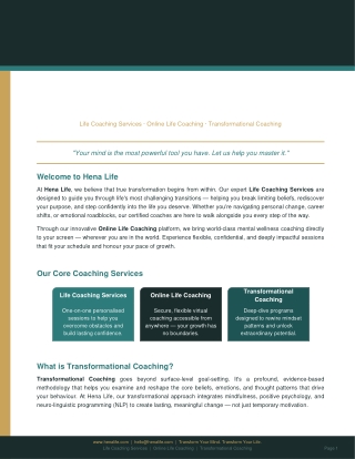 Transform Your Mindset with Expert Mental Wellness Coaching