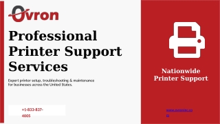 Professional Printer Support Service in USA